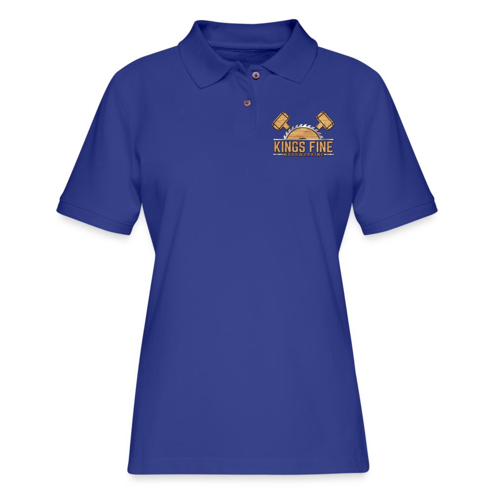 Women's Pique Polo Shirt - royal blue