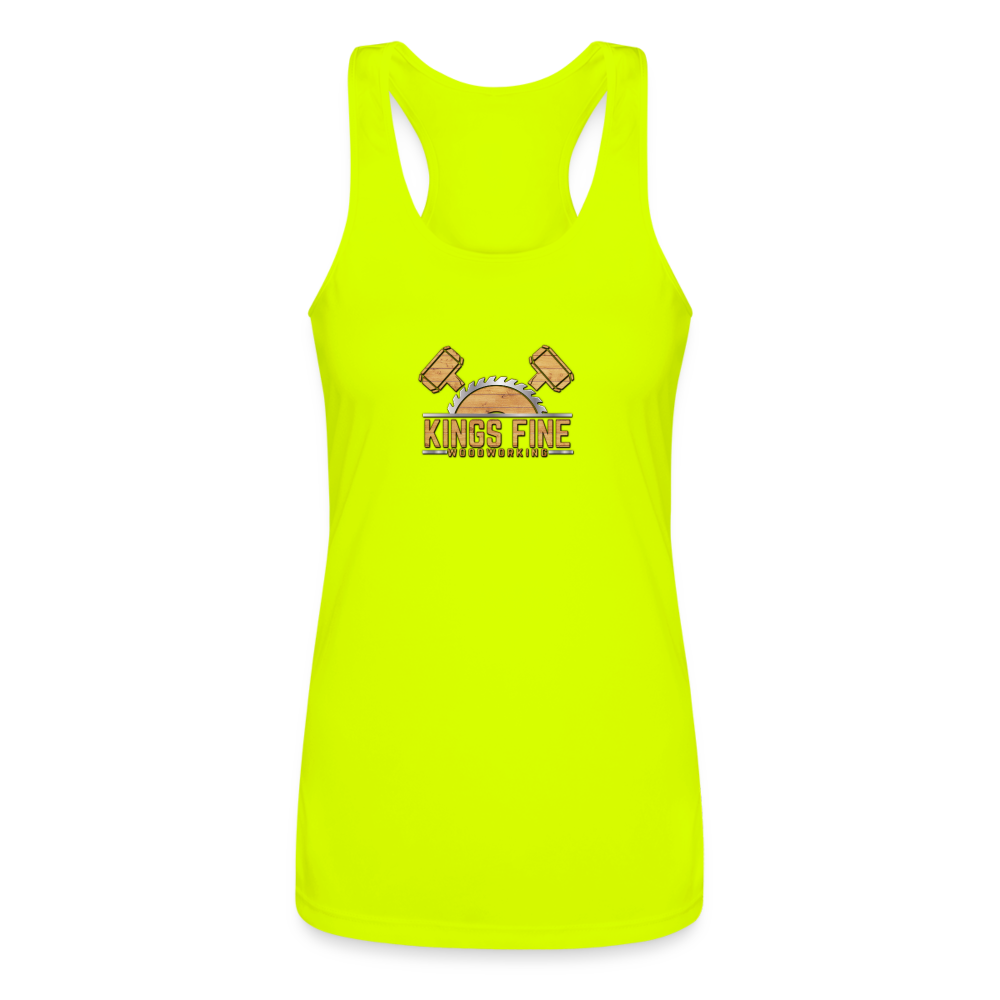 Women’s Performance Racerback Tank Top - neon yellow