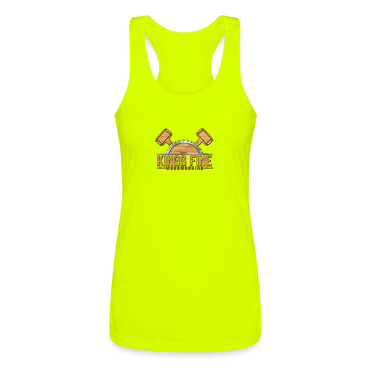 Women’s Performance Racerback Tank Top - neon yellow