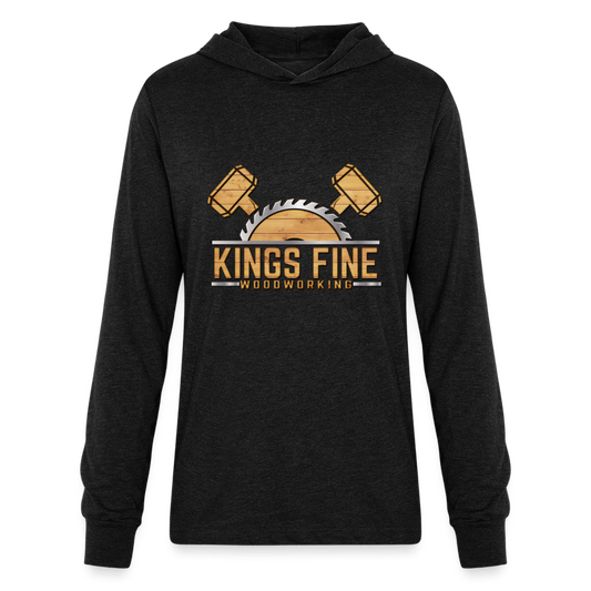 Unisex Long Sleeve Hoodie Shirt - heather black