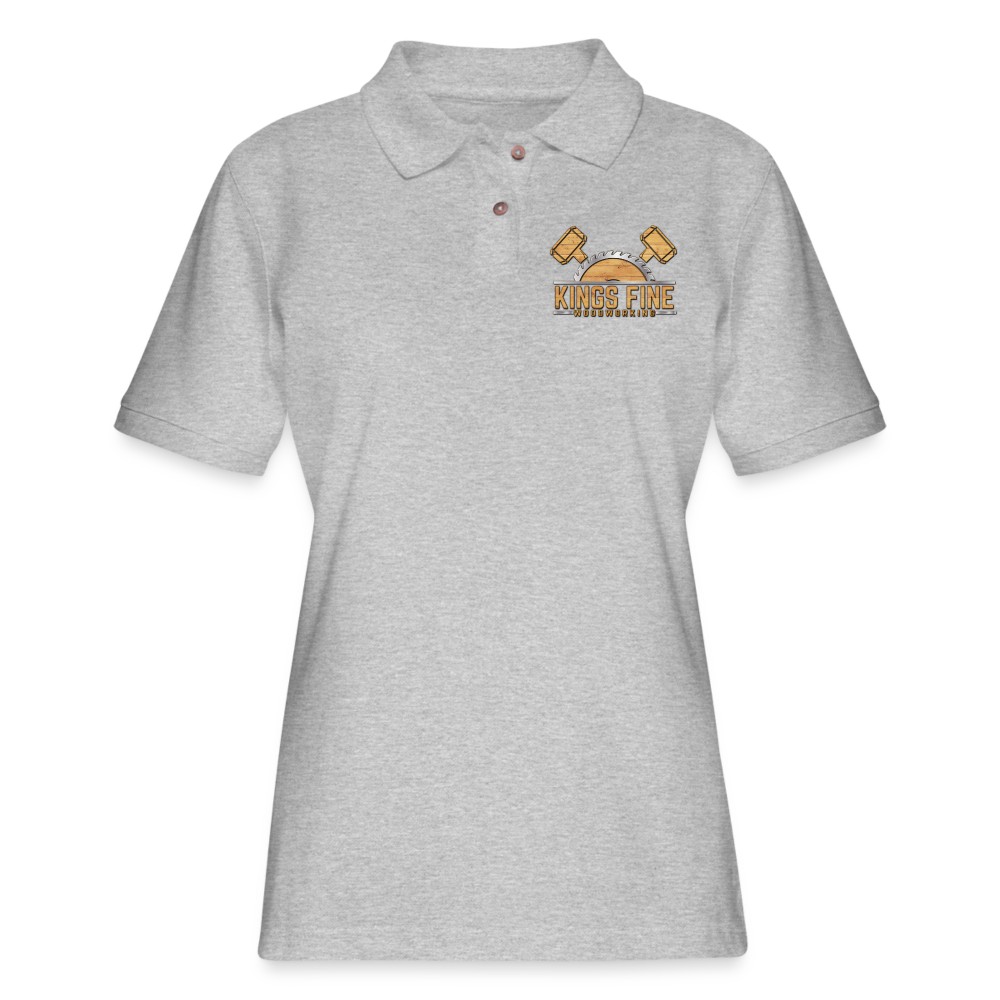 Women's Pique Polo Shirt - heather gray