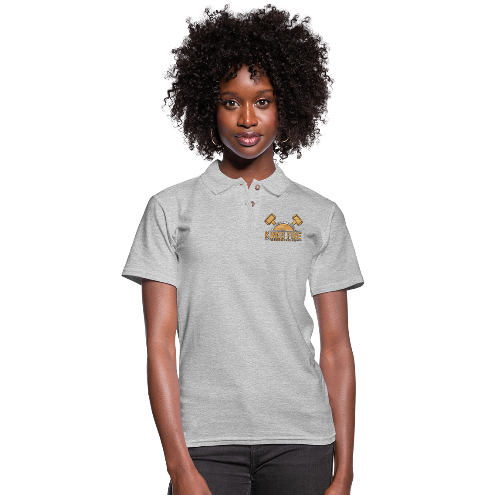 Women's Pique Polo Shirt - heather gray