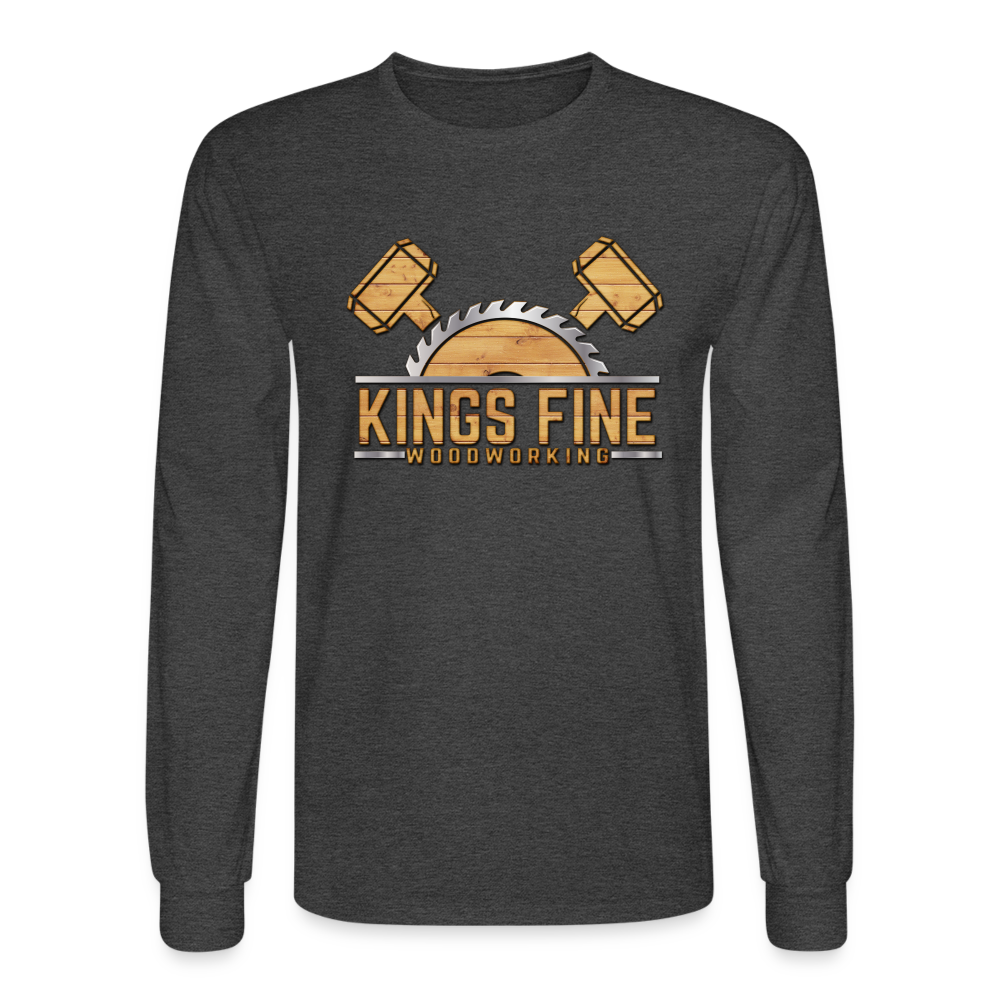 Men's Long Sleeve T-Shirt - heather black