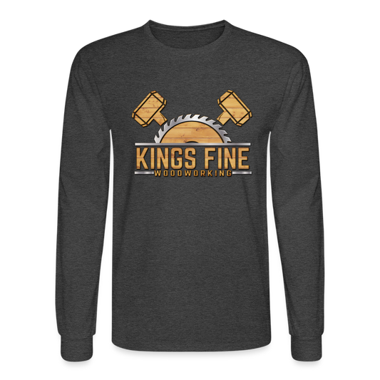 Men's Long Sleeve T-Shirt - heather black