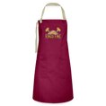 Load image into Gallery viewer, Artisan Apron - burgundy/khaki
