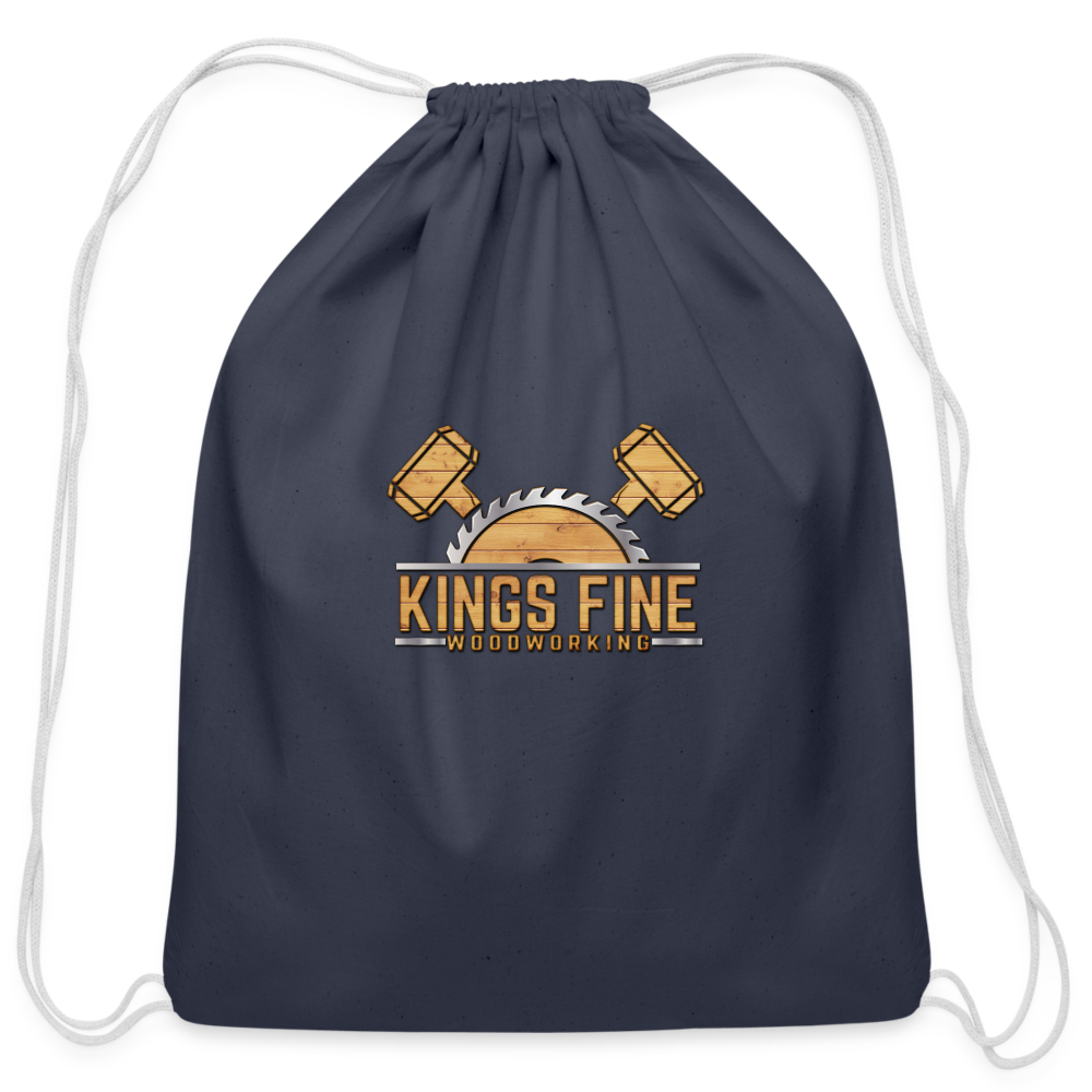 Cotton Drawstring Bag - navy