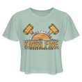 Load image into Gallery viewer, Women's Cropped T-Shirt - dusty mint blue
