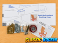 COMPLETE BUILD KIT! Classic Adirondack ROCKER Kit with Cardstock Templates