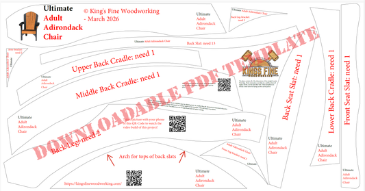 Ultimate Adirondack Chair Templates Download only PDF