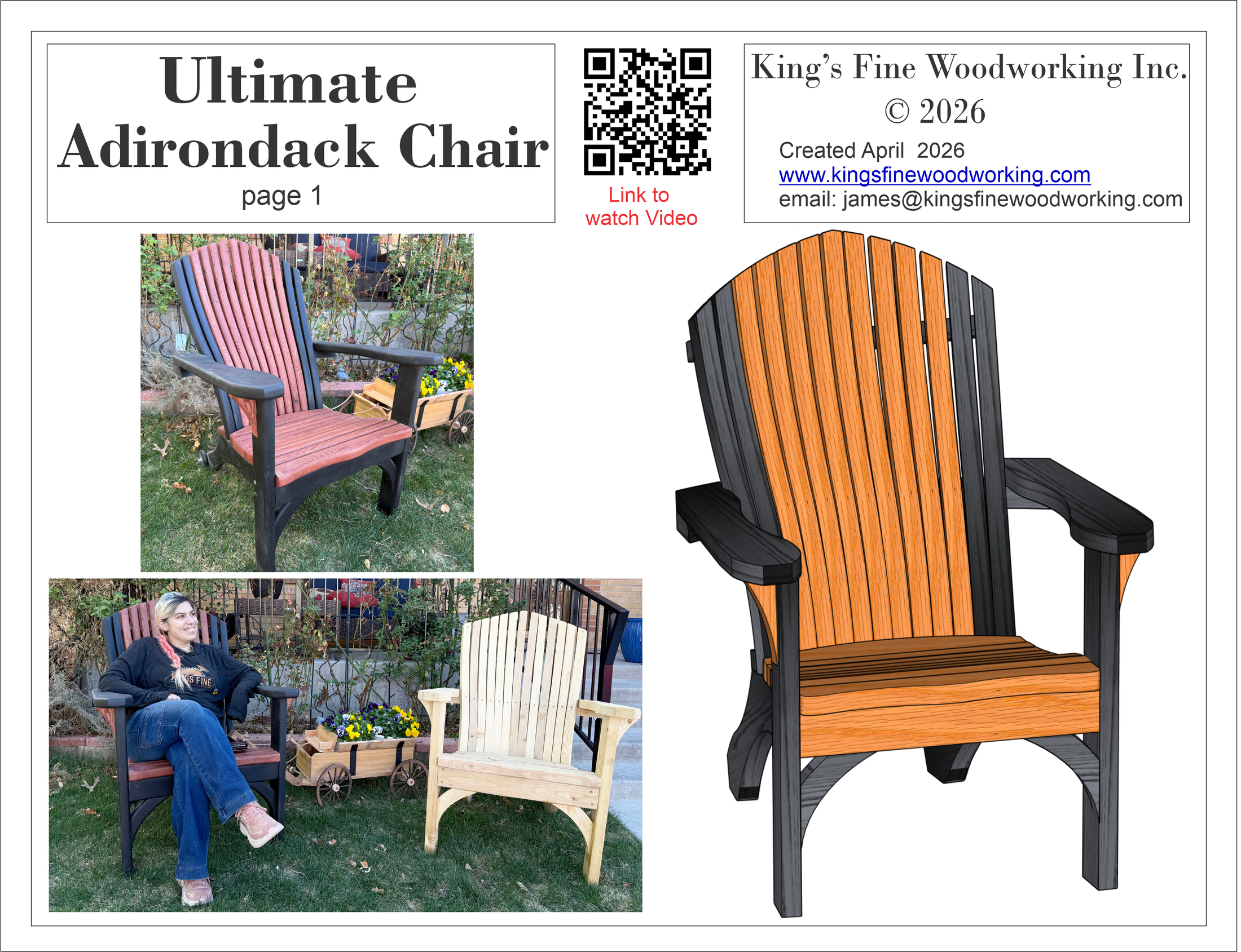 Brand New! Ultimate Adirondack Chair