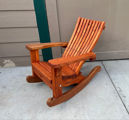 Classic Kids Adirondack Rocker Baltic Birch Wood Templates, CNC cut.