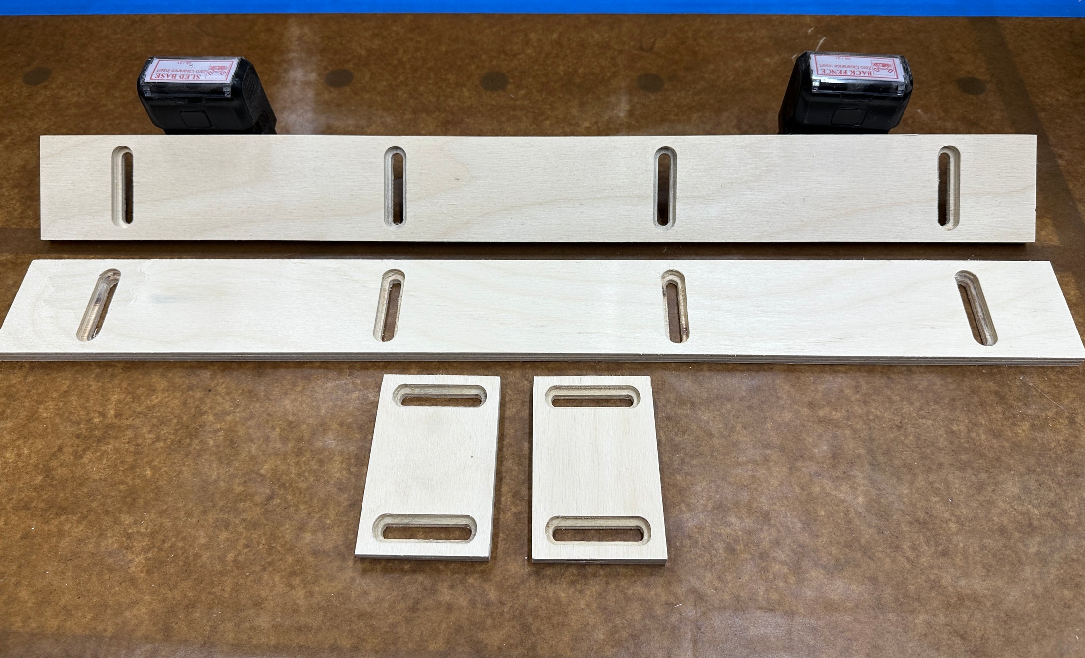 Zero Clearance Insert (set of all 4) for the Flagship Table Saw Sled