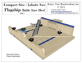 Load image into Gallery viewer, FLAGSHIP TABLE SAW SLED PLANS - Compact Size
