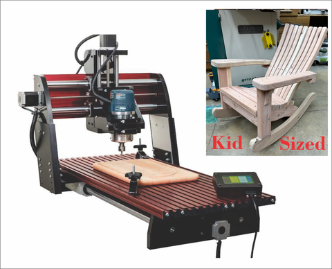 CNC Files For Kids Rocking Chair - Adirondack Style