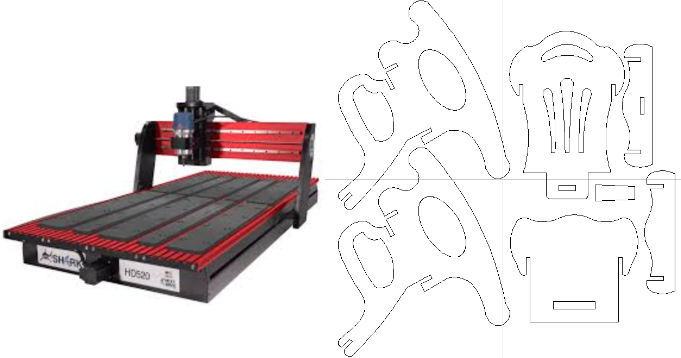 Puzzle Rocker Templates or CNC Files