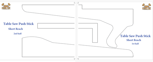 Table Saw Push Sticks New Designs - FREE