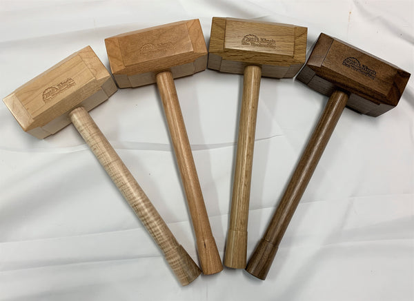 Domestic hardwood thor hammer woodworking mallet walnut oak cherry maple