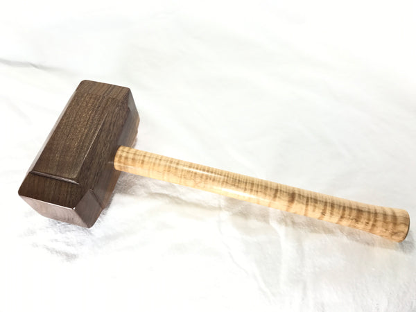 FULL SIZE - Woodworking Mallet like Thor's Hammer Mjolnir from Walnut and Tiger Maple