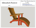 Load image into Gallery viewer, Adirondack Footrest Ottoman plans

