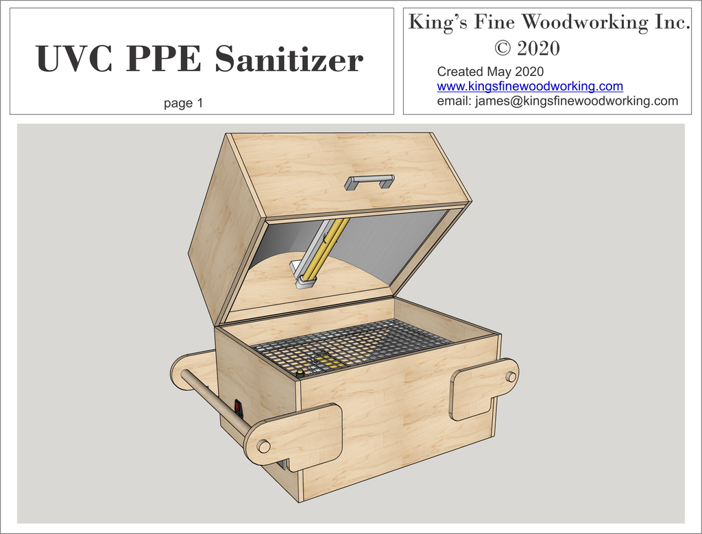 PDF Plans for the UVC PPE Sanitizer