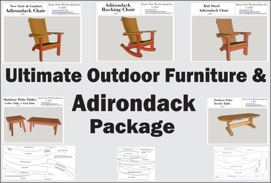Ultimate Outdoor Furniture & Adirondack Package