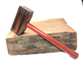 Load image into Gallery viewer, Thor's Hammer Woodworking Mallet Cocobolo Head Redheart Handle

