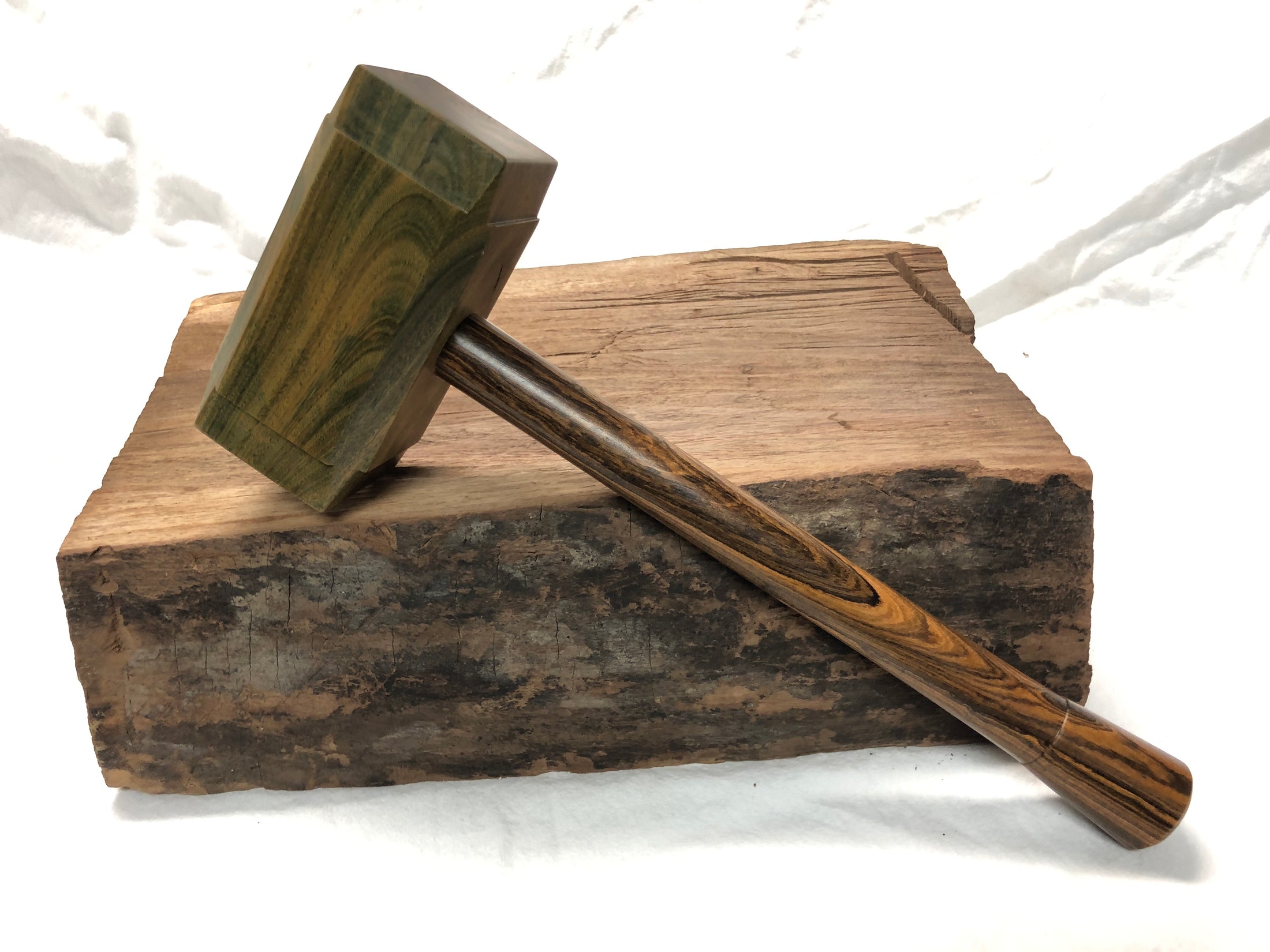 Thor's Hammer Woodworking Mallet Lignum Vitae Head Bocote  Handle