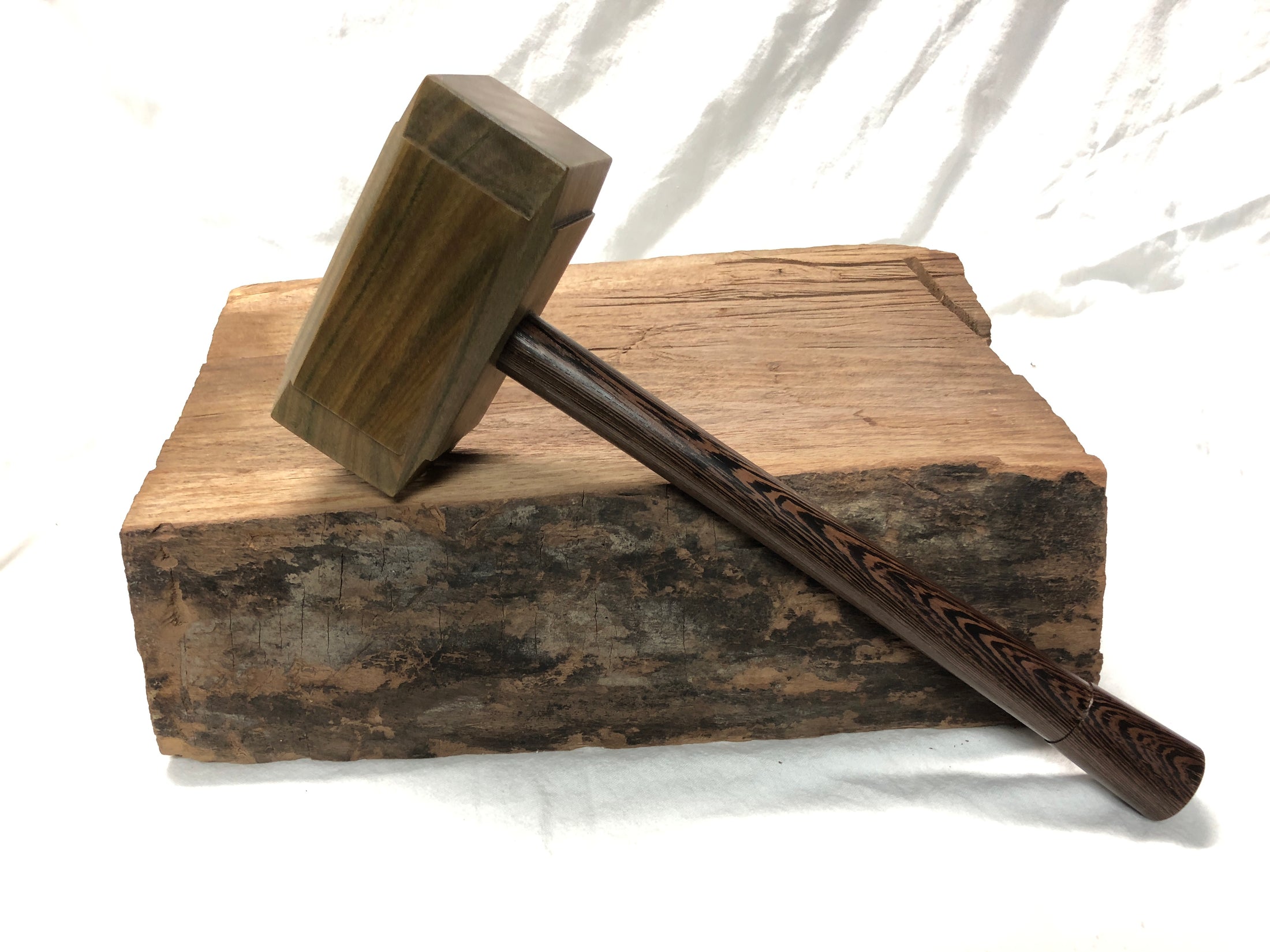 Thor's Hammer Woodworking Mallet Lignum Vitae Head Wenge Handle