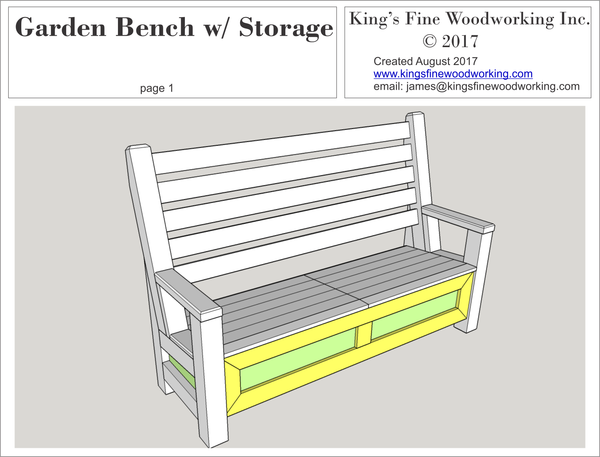 Garden Bench with Storage