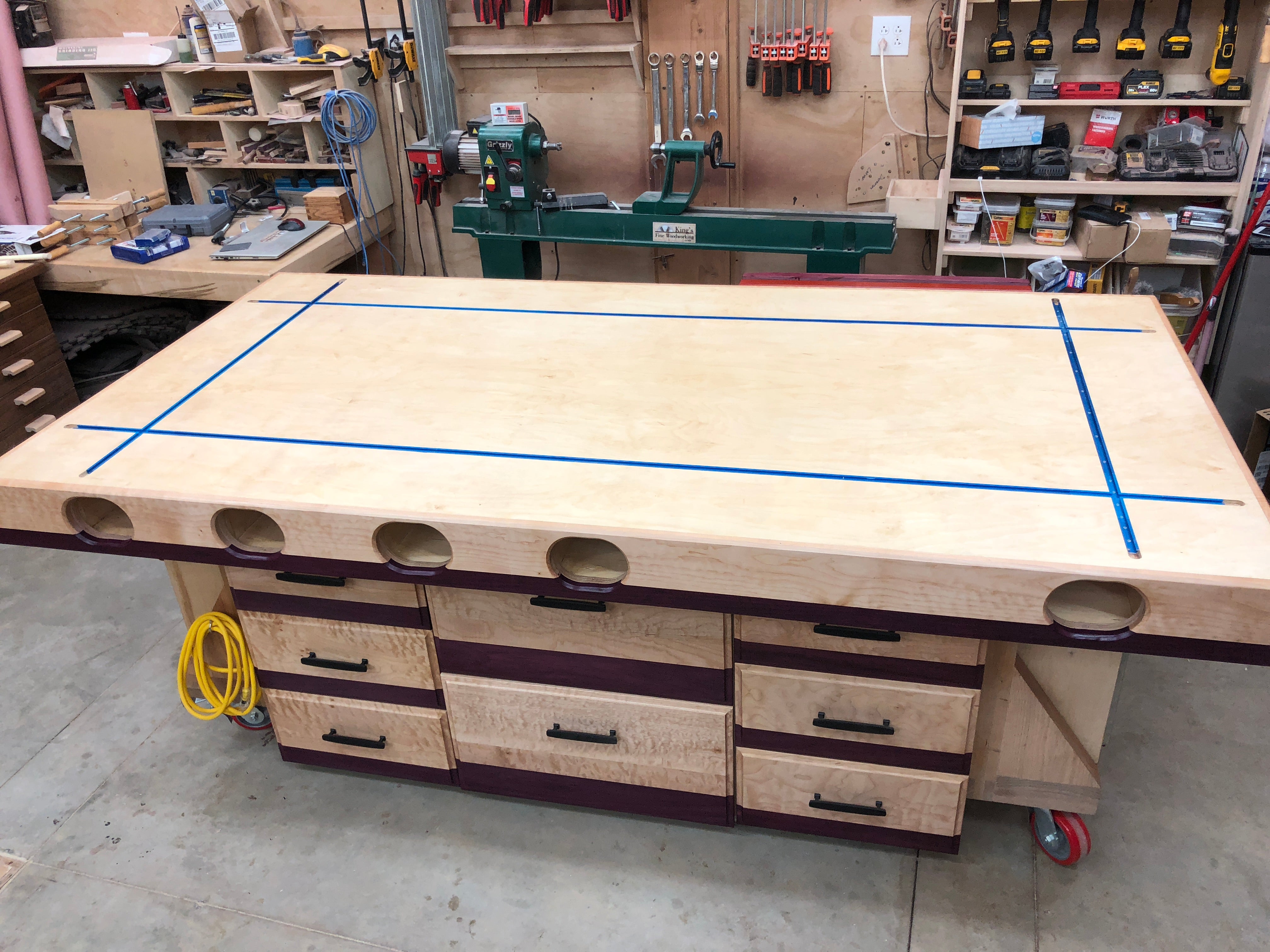 Extreme Torsion Box Assembly Table and Outfeed/Workbench – King's Fine ...