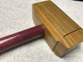 Load image into Gallery viewer, Marc Spagnuolo Wood Whisperer Full Size Thor's Hammer Woodworking Woodworking Mallet with Lignum Vitae Head and Purpleheart handle
