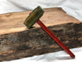 Load image into Gallery viewer, Micro Size woodworking Thor's hammer Mallet Lignum Head Padauk Handle
