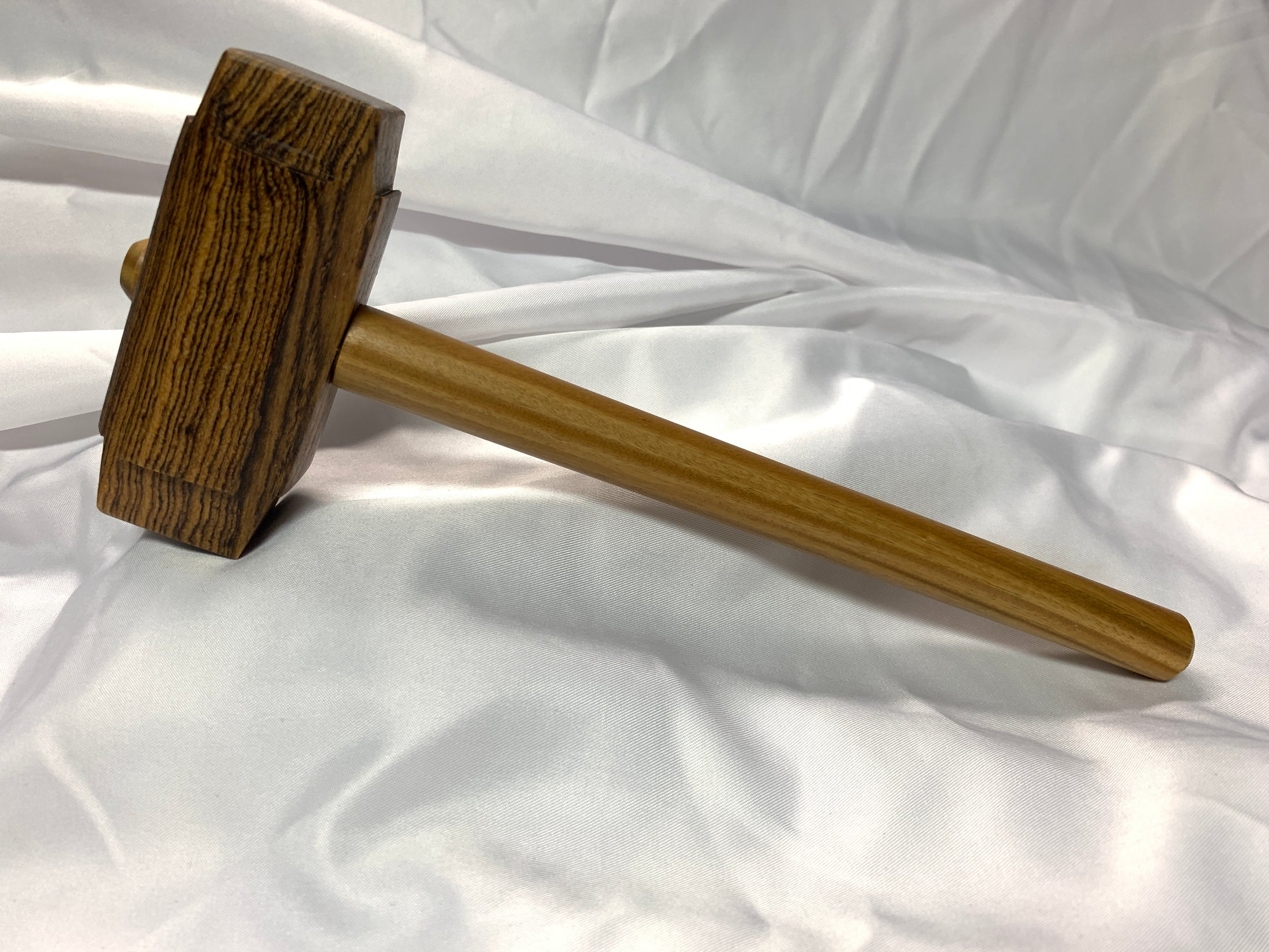 Thors Hammer Woodworking Mallet Bocote Head with Lignum Vitae Handle Kings Fine Woodworking