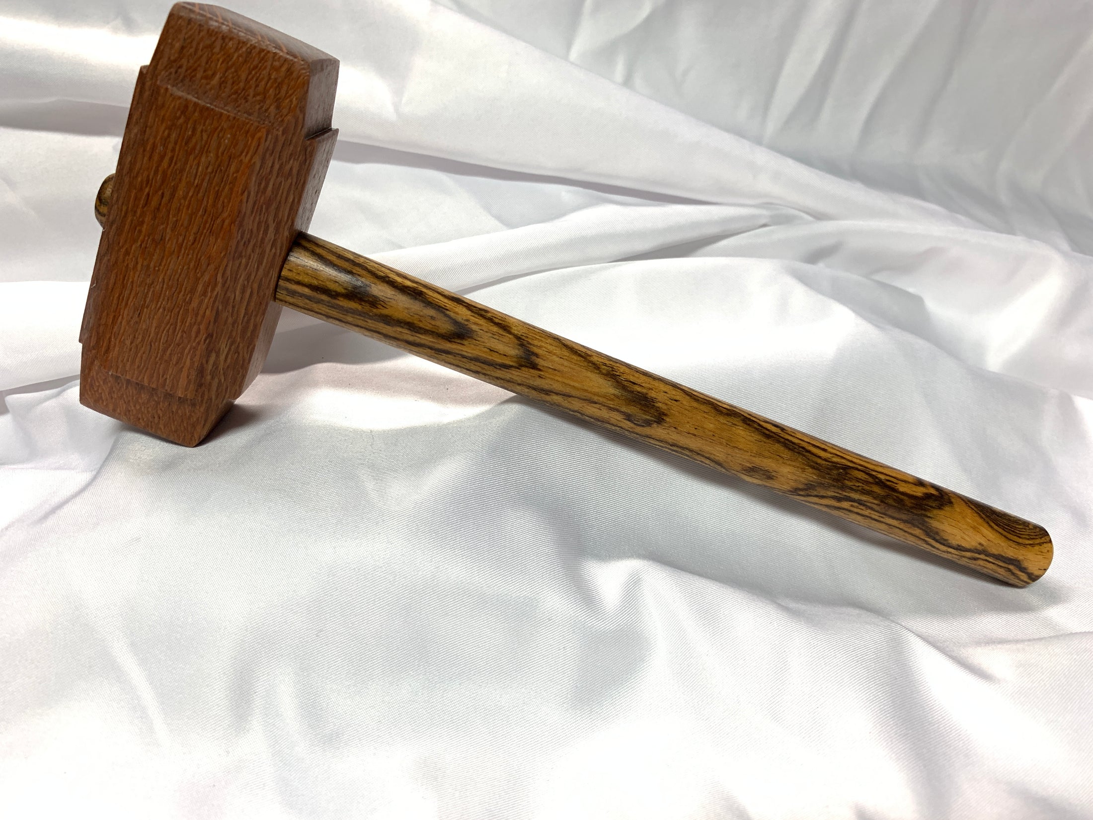 Thors Hammer Woodworking Mallet Leopardwood Head with Bocote Handle Kings Fine Woodworking
