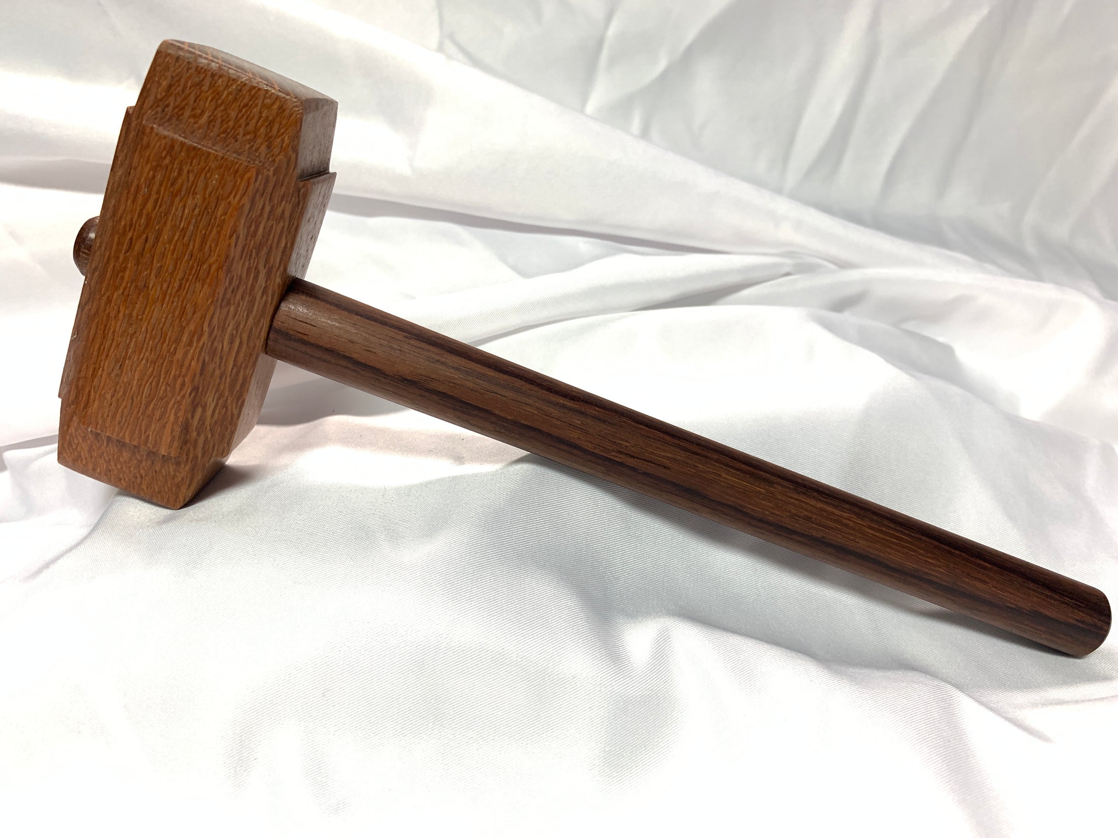 Thors Hammer Woodworking Mallet Leopardwood Head with East Indian Rosewood Handle Kings Fine Woodworking