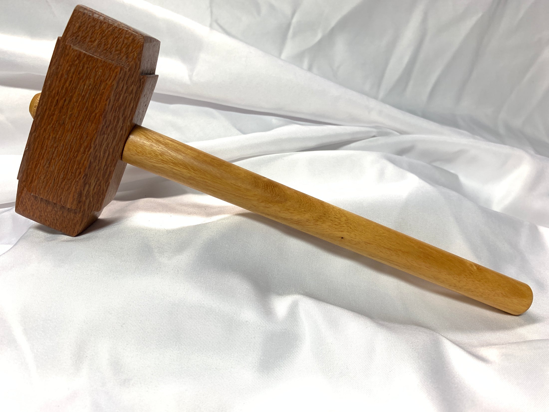 Thors Hammer Woodworking Mallet Leopardwood Head with Osage Orange Handle Kings Fine Woodworking