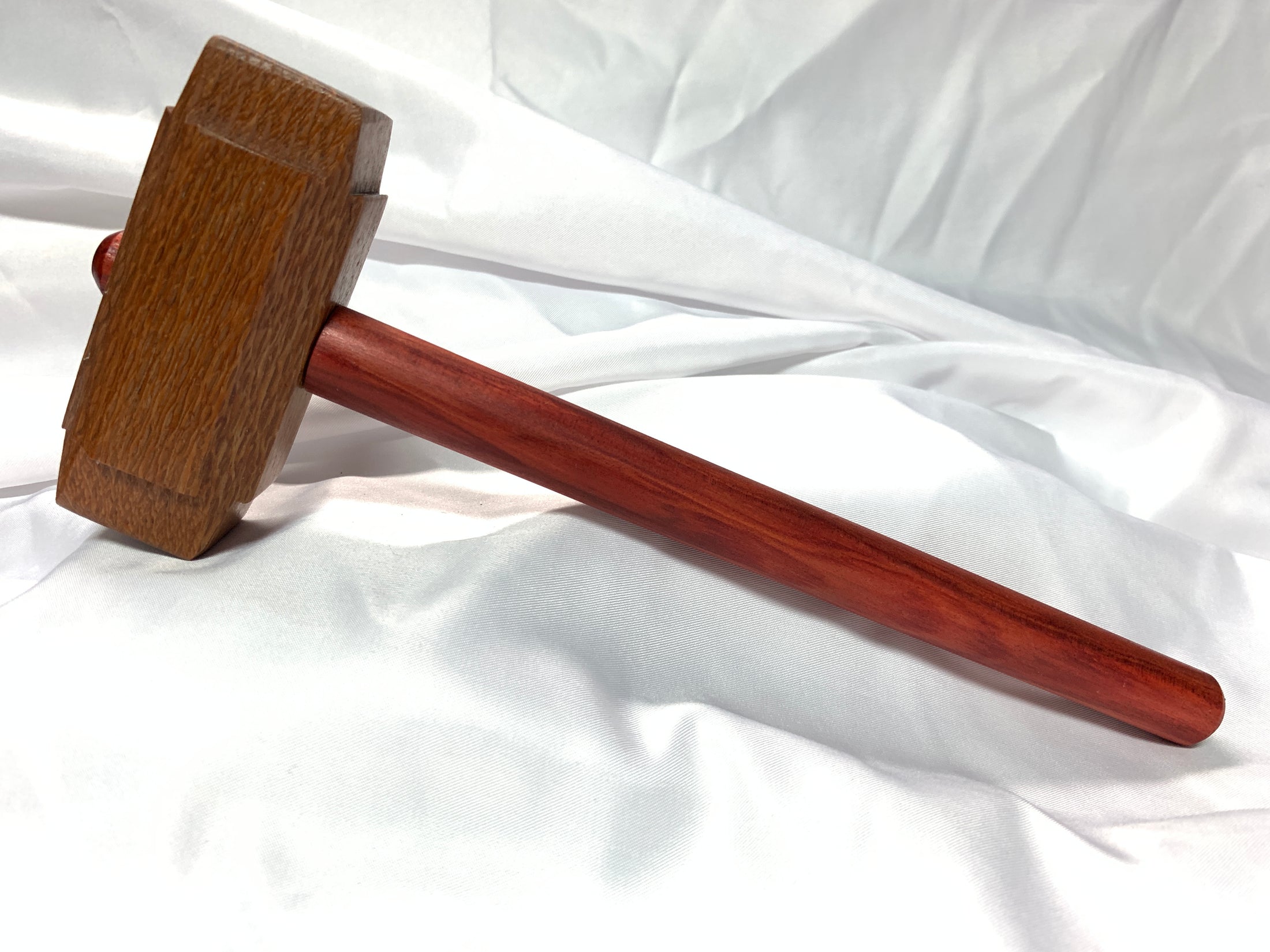 Thors Hammer Woodworking Mallet Leopardwood Head with Redheart Handle Kings Fine Woodworking