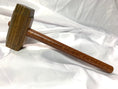 Load image into Gallery viewer, Thors Hammer Woodworking Mallet Lignum Vitae Head with Leopardwood Handle Kings Fine Woodworking
