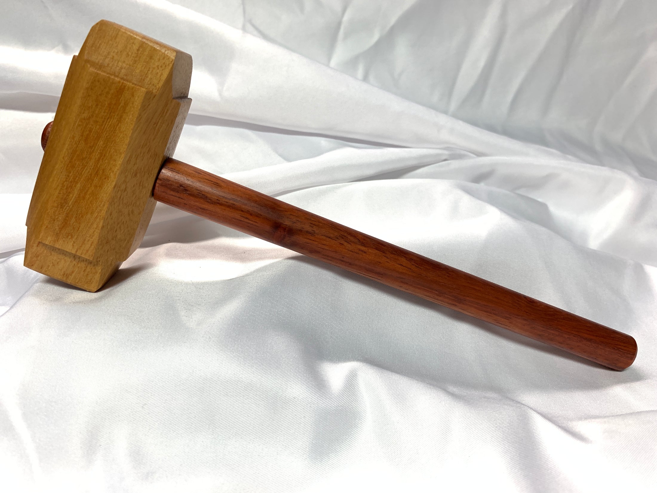 Thors Hammer Woodworking Mallet Osage Orange Head with Padauk Handle Kings Fine Woodworking