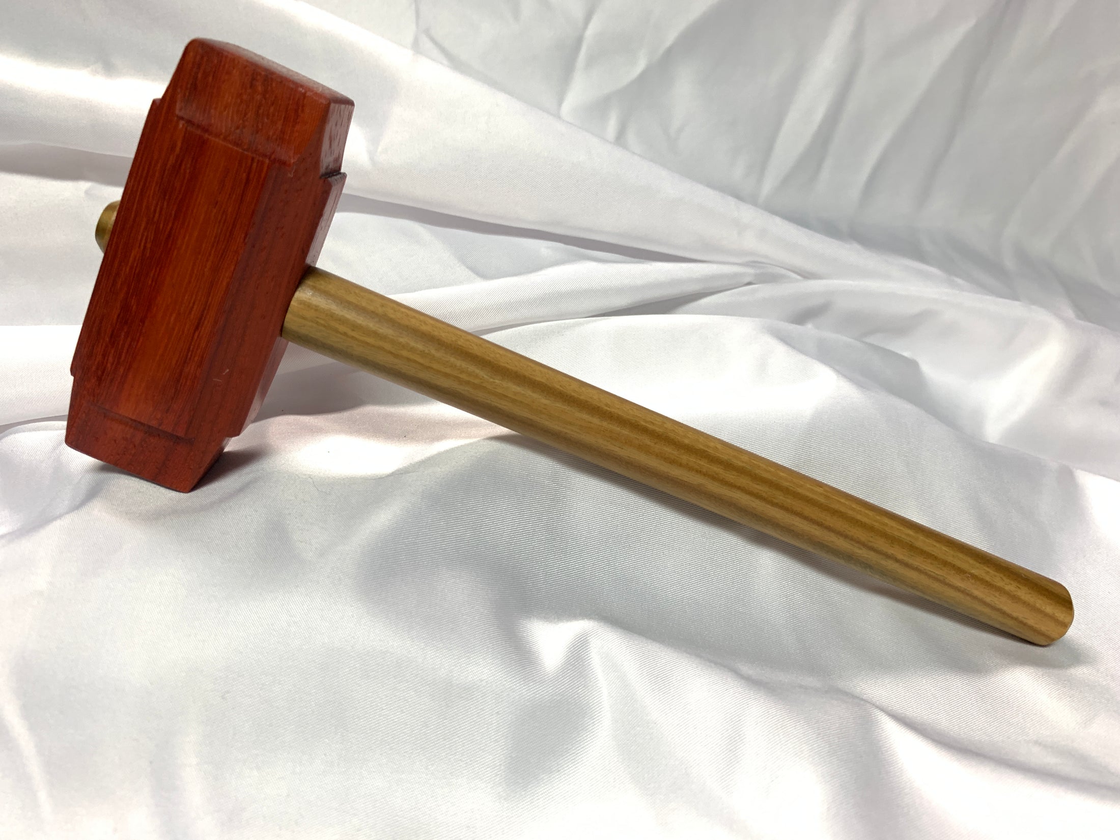 Thors Hammer Woodworking Mallet Padauk Head with Lignum Vitae Handle Kings Fine Woodworking
