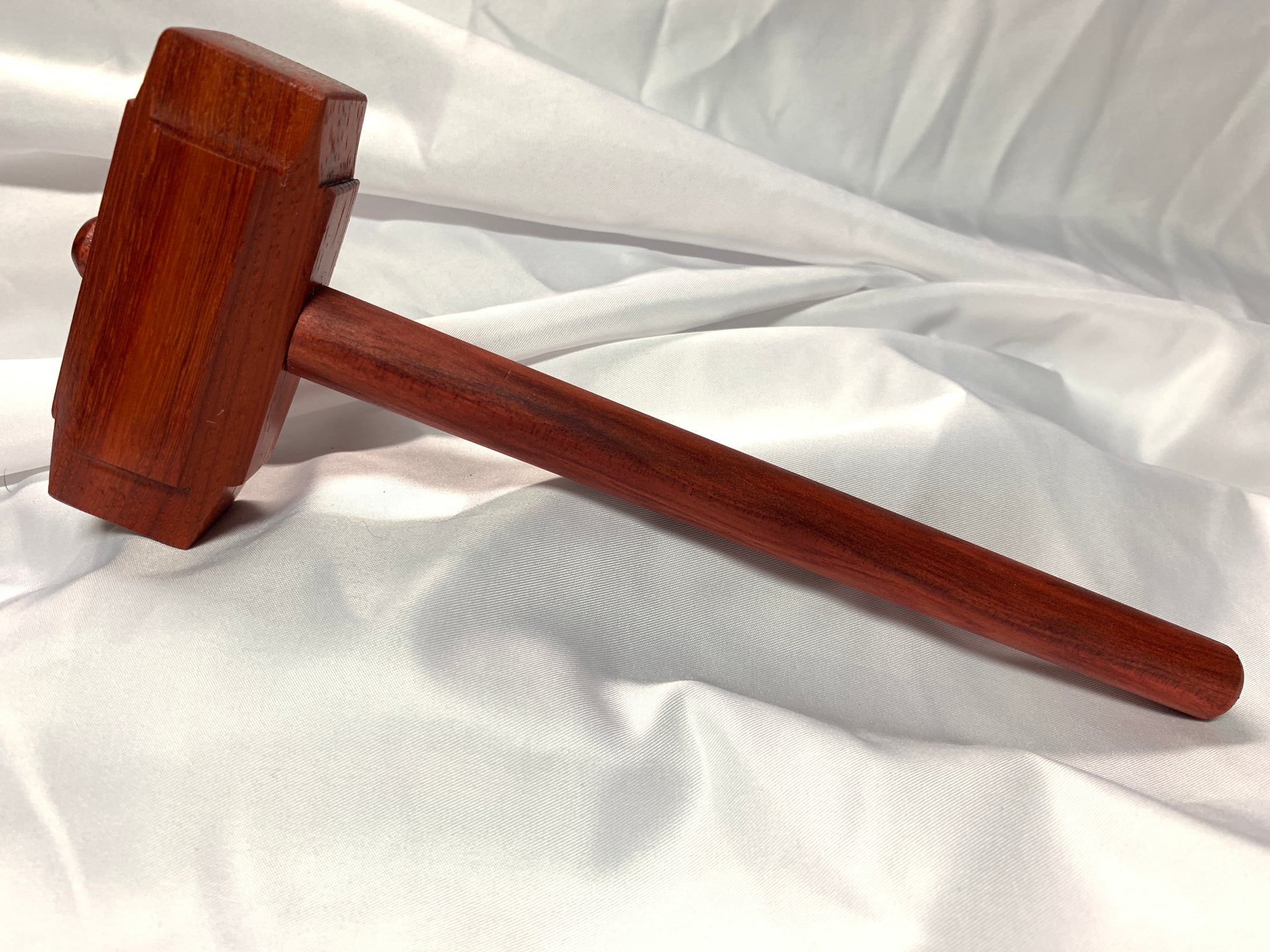 Thors Hammer Woodworking Mallet Padauk Head with Redheart Handle Kings Fine Woodworking