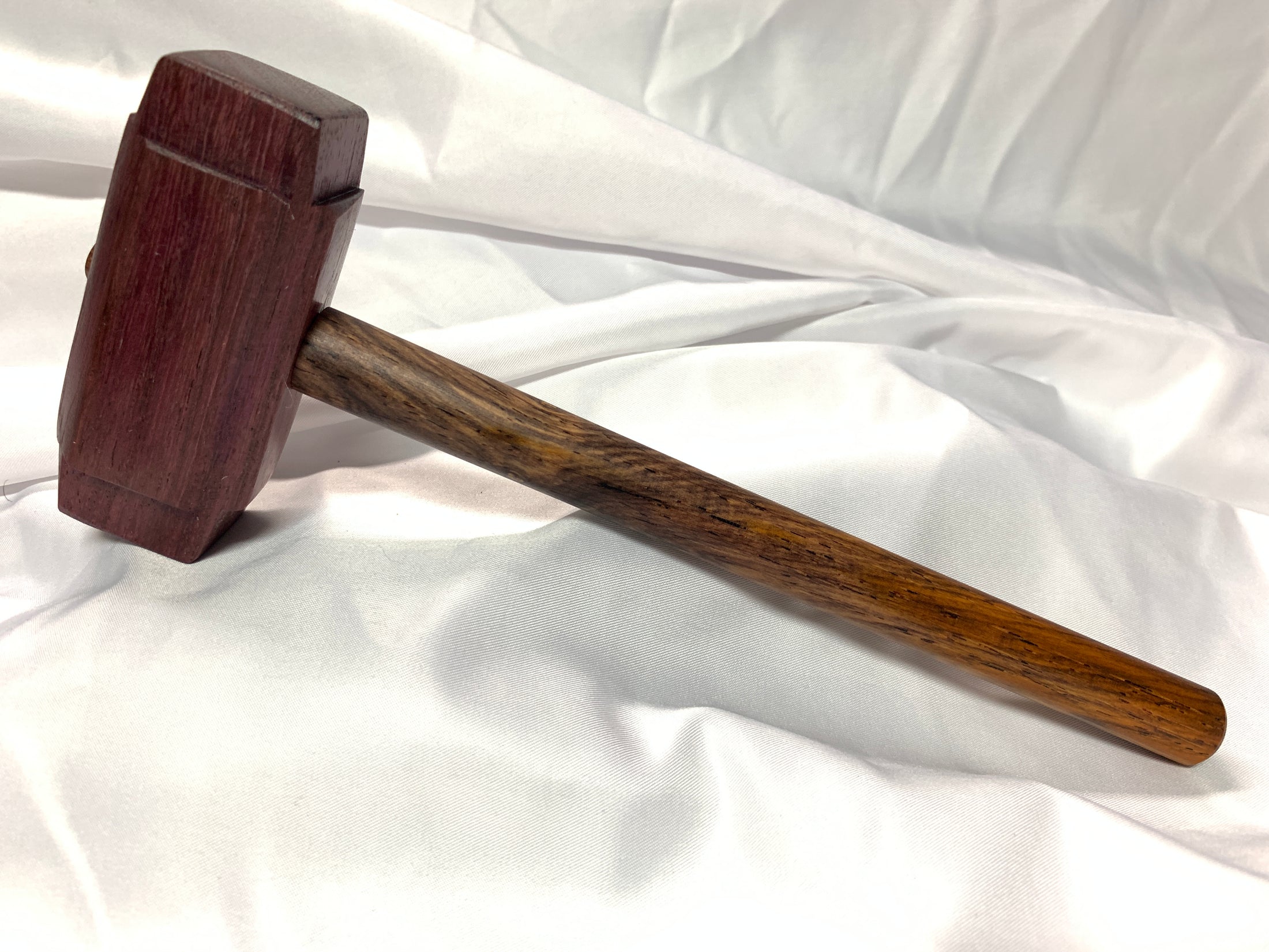 Thors Hammer Woodworking Mallet Purpleheart Head with Cocobolo Handle Kings Fine Woodworking