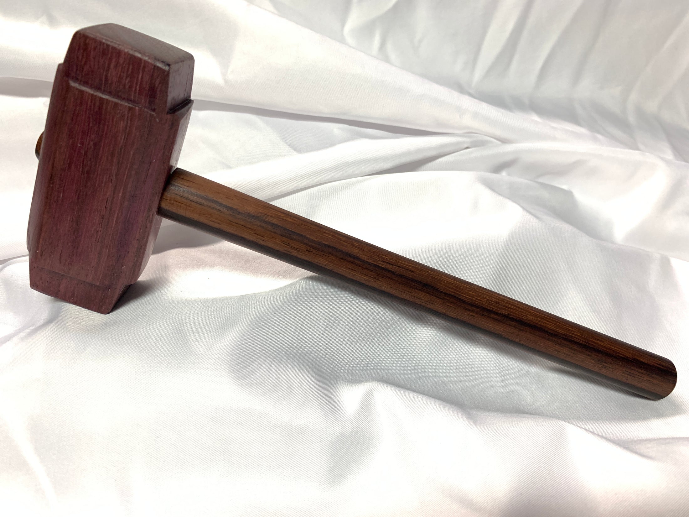 Thors Hammer Woodworking Mallet Purpleheart Head with East Indian Rosewood Handle Kings Fine Woodworking