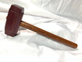 Load image into Gallery viewer, Thors Hammer Woodworking Mallet Purpleheart Head with Leopardwood Handle Kings Fine Woodworking
