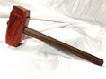 Load image into Gallery viewer, Thors Hammer Woodworking Mallet Redheart Head with East Indian Rosewood Handle Kings Fine Woodworking
