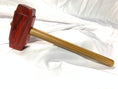 Load image into Gallery viewer, Thors Hammer Woodworking Mallet Redheart Head with Lignum Vitae Handle Kings Fine Woodworking
