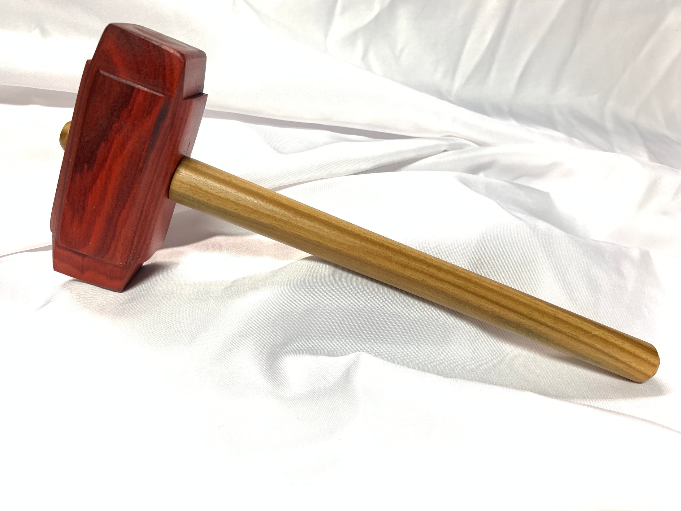 Thors Hammer Woodworking Mallet Redheart Head with Lignum Vitae Handle Kings Fine Woodworking