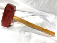Load image into Gallery viewer, Thors Hammer Woodworking Mallet Redheart Head with Osage Orange Handle Kings Fine Woodworking

