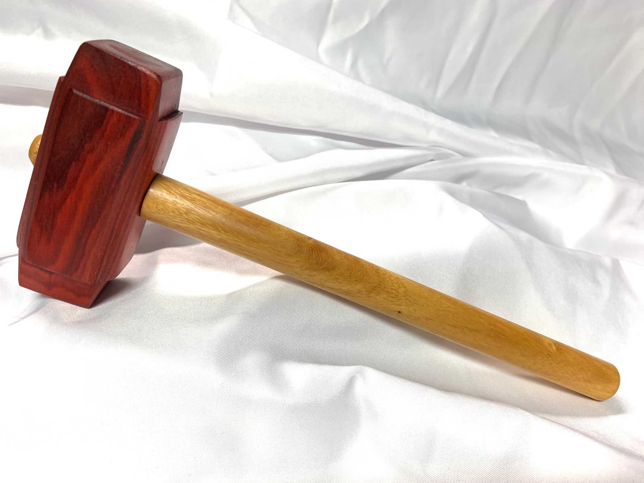 Thors Hammer Woodworking Mallet Redheart Head with Osage Orange Handle Kings Fine Woodworking
