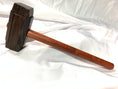 Load image into Gallery viewer, Thors Hammer Woodworking Mallet Wenge Head with Padauk Handle Kings Fine Woodworking
